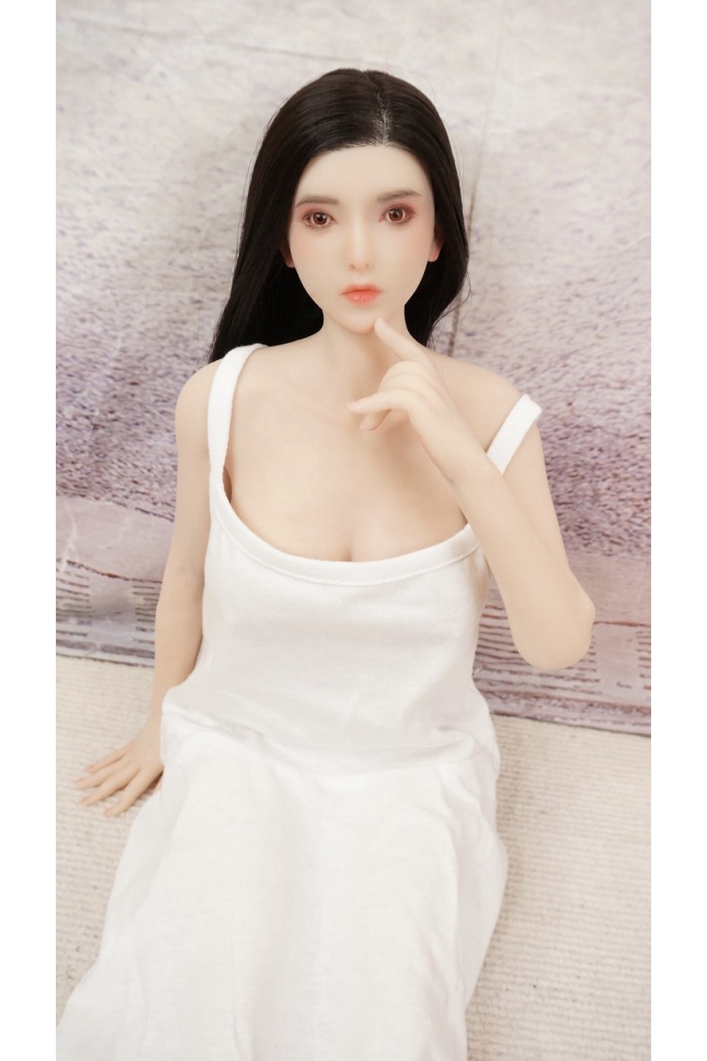 【中古】【O初心者応援パック 新古超美品ホール未使用品】Only Love #ナナミ（Nanami）シリコンヘッド 髪の毛の植毛OP 70cm リアルメイク付き 【フルシリコン製】