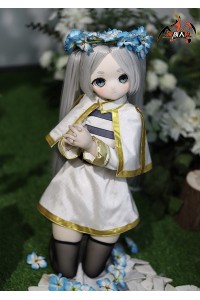 【新品】MOZU DOLL 85cm Aカップ フリーレン コスプレ ソフトビニール製頭部 TPE製ボディ 肌色＆眼球色＆メイク＆ウィッグ＆衣装は宣材写真と同じ 6kg MOZU 0019