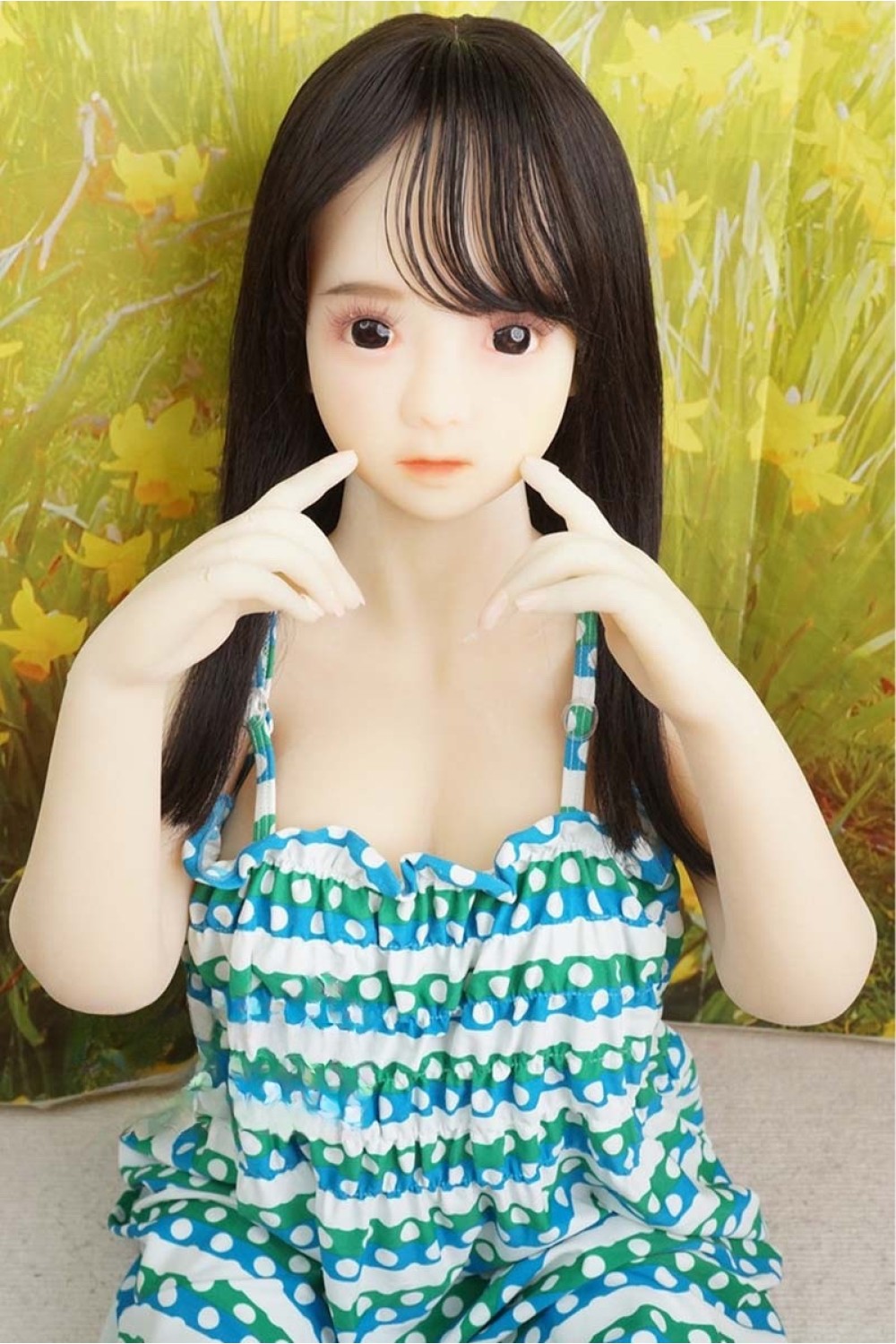 【中古】【中古美品】Raineed #B22ヘッドフィギュア 全身 等身大 100.05cm TPE 新骨格
