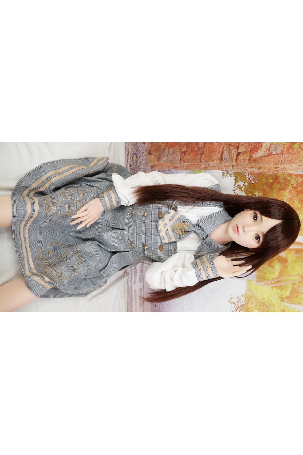 【初心者応援パック 中古】Bezlya Doll #鈴蘭 149cm Cカップ シリコンヘッド 衣装付属 ゼリー胸 眉毛、睫毛植毛 高級職人メイクOP 超リアルメイクOP 自立加工OP 眼球移動 EVO新骨格 肌色 ノーマル