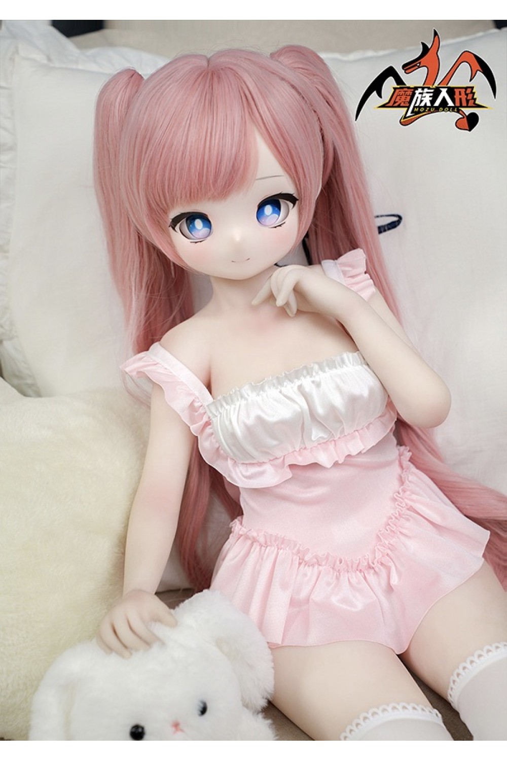 【新品】MOZU Doll【A級】85cm 卷卷（Jane）ちゃん 6kg ソフトビニール製頭部 TPE製ボディ 肌色＆眼球色＆メイク＆ウィッグ＆衣装は宣材写真と同じ 小型で軽量化で収納しやい 使いやすい MOZU 0029