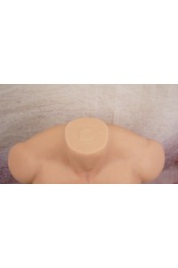 【O国内検品済 新品未使用即納品】 索姬Zucki（ズッキ）54cm 男性型 シリコントルソー 腹筋割れ リアルメイク付き 【フルシリコン製】