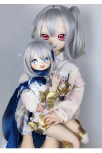 【新品】6kg ソフトビニール製頭部 TPE製ボディ MOZU DOLL 85cm Aカップ 派蒙（Paimeng) 肌色＆眼球色＆メイク＆ウィッグ＆衣装は宣材写真と同じ 小型で軽量化で収納しやい 使いやすい MOZU 0005