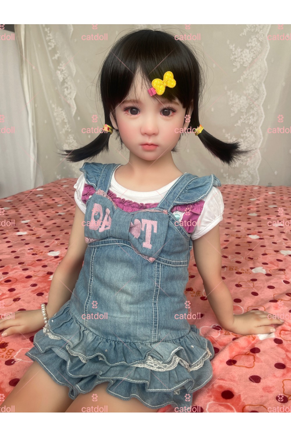 【国内検品済 新品未使用即納品】CATDOLL #Q 硬質シリコンヘッド 88CM 髪の毛の植毛【フルシリコン素材】