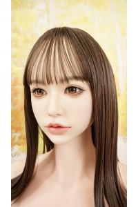 【O国内検品済 新品未使用即納品】 Irontech Doll #T1 S＋顔メイク ROS MAX軟性シリコンヘッド（オーラル可能、眉毛と睫毛植毛付き）単品 (151〜161cm推奨)