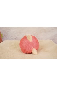 【中古】【O新古超美品】DollHouse168 色気美人 #ネコ娘 髪の毛の植毛OP シリコンヘッド単品(90〜95cm推奨)(ピンク髪)