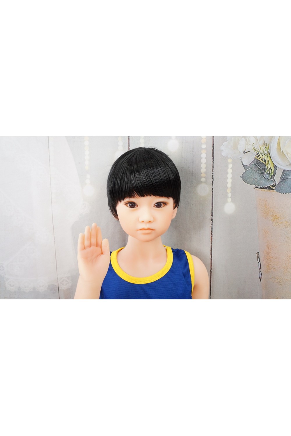【O初心者応援パック 中古美品ホール未使用品】catdoll #Momokoヘッド 男の子 (TPE製) 115cm 超リアルメイク