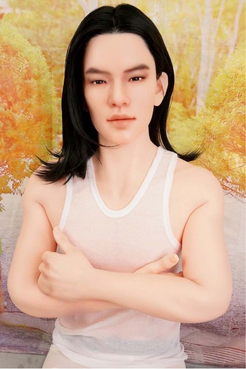 【中古】【初心者応援パック 新古超美品】Qita Doll #晋さんシリコンヘッド 177cm 男性ドール リアルメイク付き 自立加工OP 分体式ペニス+電動機能OP(21cm) 【フルシリコン製】