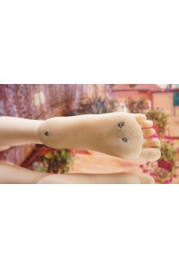 【中古】JY Doll #Xiaotuヘッド161cm Eカップ 眉毛と睫毛の植毛 視点移動 自立加工OP 新骨格 肌色 ナチュラル