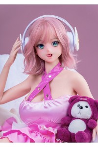 【新品】Sino Doll 実践向け 戦闘機 143cm Gカップ 巨乳 S55 凛兰(Linglan)ヘッド 掲載画像はリアルメイク付き 顔は蝋人形メイク付き フルシリコン製ラブドール アニメ顔 SINO 0019