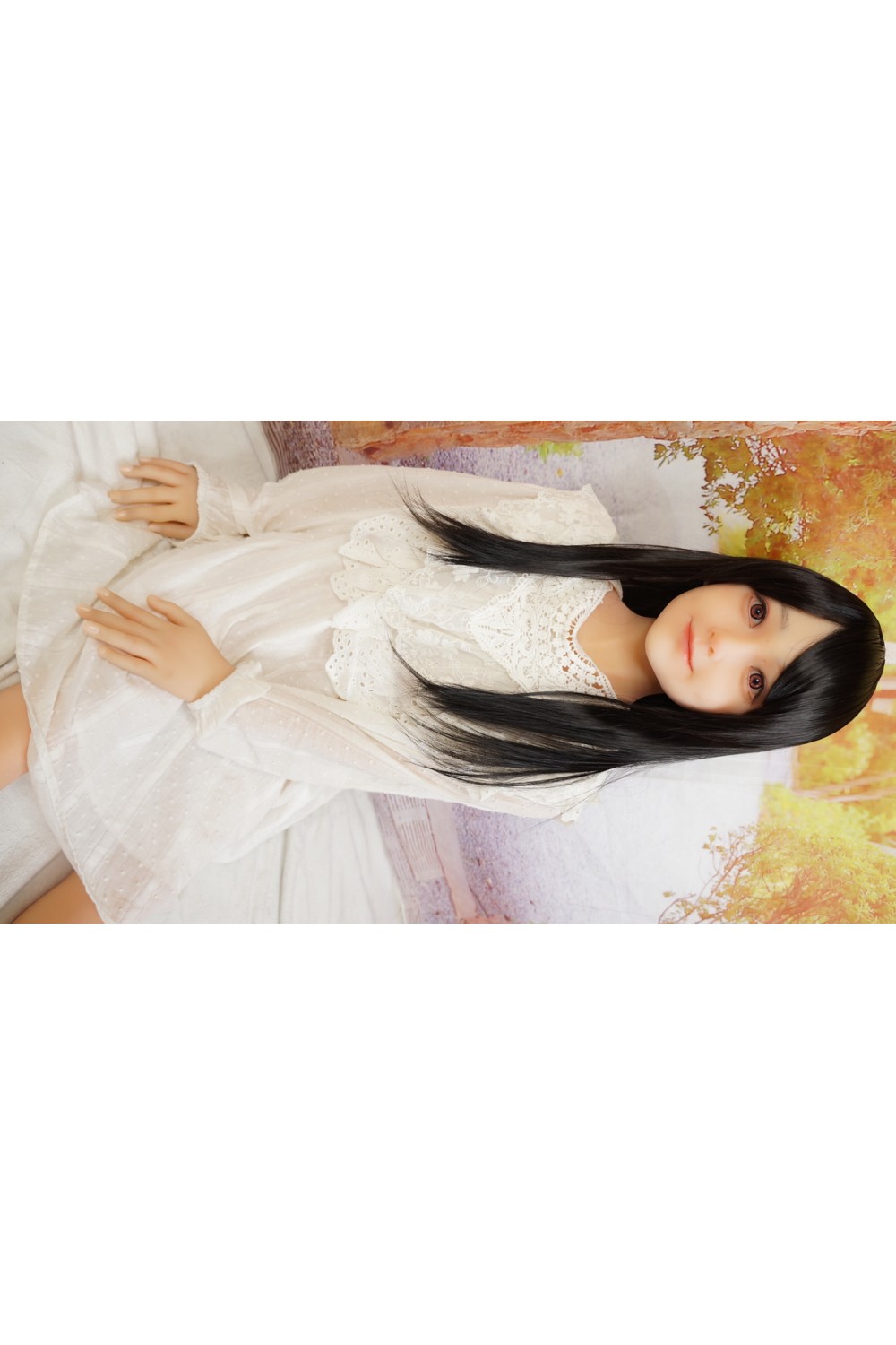 My Loli Waifu #玲奈Rena 126cm AAカップ 軟性シリコンヘッドOP 眉毛・睫毛植毛 超リアルメイクOP 自立加工OP 視線移動 EVO新骨格 肌色 ナチュラル