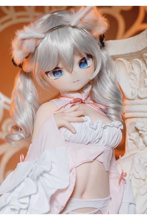【新品】MW Girl（魔物姫）85cm 优米 ユウミちゃん 5.5kg 猫耳 ソフトビニール製頭部 TPE製ボディ 肌色＆眼球色＆メイク＆ウィッグ＆衣装は宣材写真と同じ 甘ロリ風 フィギュア MW 0002