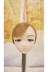 【O国内検品済 新品未使用即納品】 DollHouse168 色気美人 #RicoB 髪の毛の植毛OP シリコンヘッド単品(90〜95cm推奨)(茶髪)