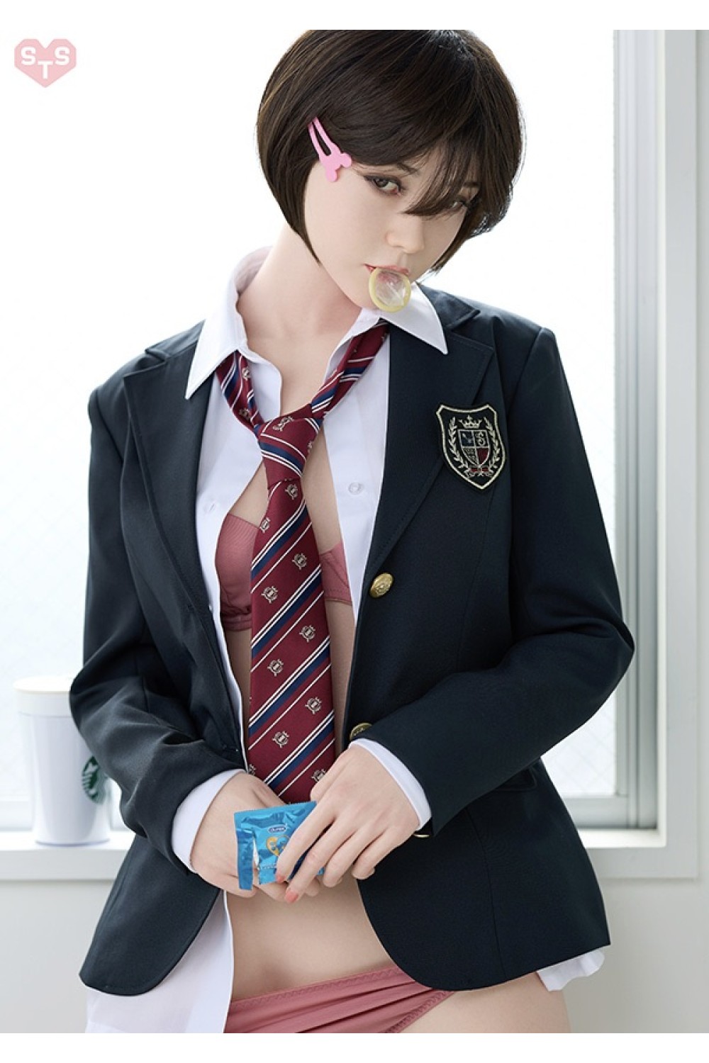 【新品】フルシリコン製ラブドール FANREAL 158cm Bカップ F8-Qian 制服 リアルメイク付き FAN 0015