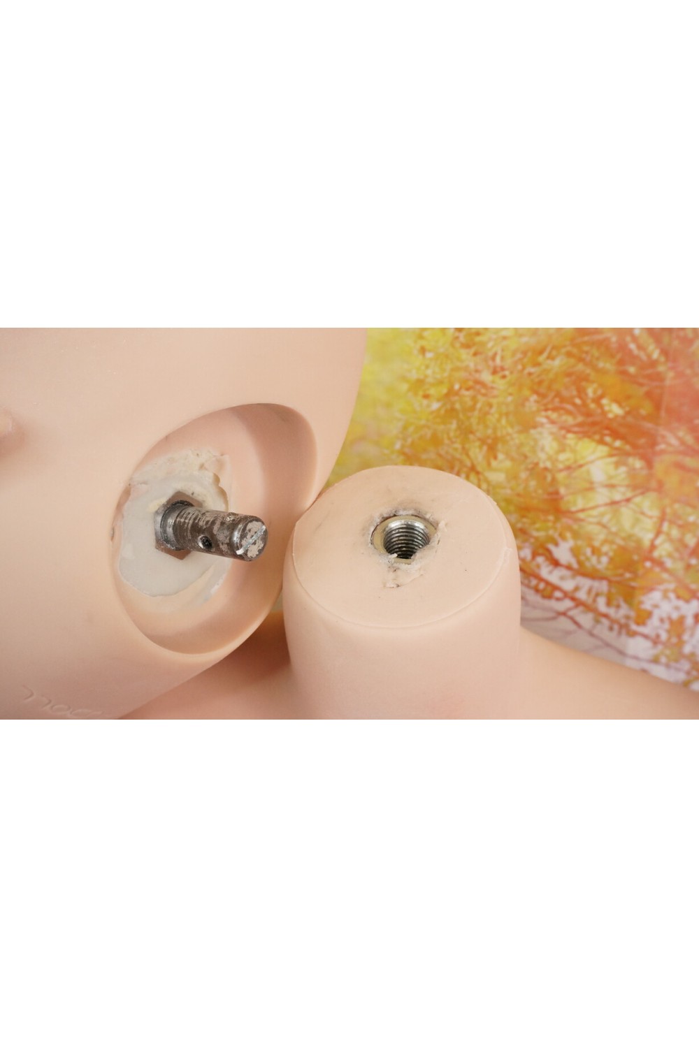 【中古】【O初心者応援パック 中古超美品ホール未使用品】FUDOLL #J032 小北軟性シリコンヘッド（口開閉機能+リアル口腔付き) 軟性シリコンヘッド163cm Eカップ【フルシリコン製】【オプション多数】