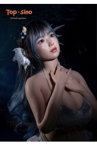 【新品】【RRS+版】TYPEグラビアシリーズ Top Sino Doll フルシリコン製 トルソー 96cm Hカップ T43b 米苏（Misu）人魚コスプレ セックス人形 TOP 0090