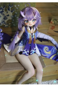 【新品】MOZU DOLL 85cm Aカップ 白露ちゃん ソフトビニール製頭部 TPE製ボディ 肌色＆眼球色＆メイク＆ウィッグ＆衣装は宣材写真と同じ 6kg MOZU 0018
