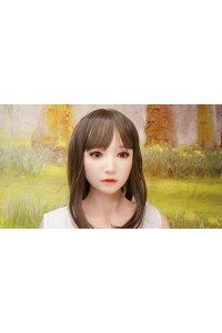 【初心者応援パック 新古超美品】Bezlya Doll(略称BZLドール) フルシリコン製 #Gヘッド 硬質シリコンヘッド 160cm Bカップ 衣装付属 ボディのリアルメイク ゼリー胸 眉毛と睫毛の植毛 視点移動 指関節 EVO新骨格 肌色 ナチュラル