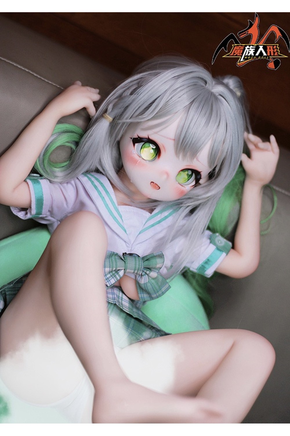 【新品】MOZU DOLL 85cm Aカップ 草ちゃん2.0 ソフトビニール製頭部 TPE製ボディ 肌色＆眼球色＆メイク＆ウィッグ＆衣装は宣材写真と同じ 6kg MOZU 0009