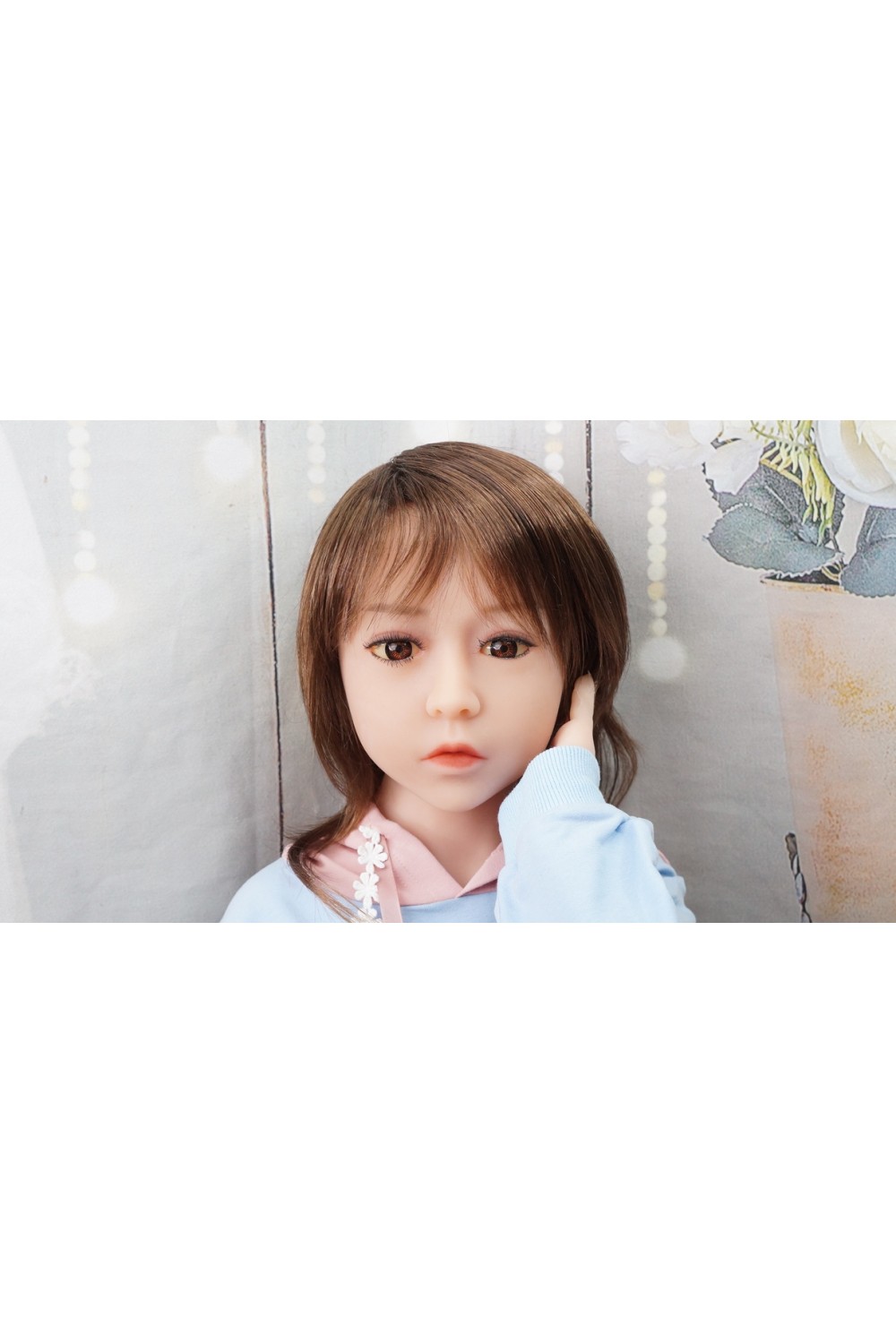 【中古美品】SE DOLL 128cm貧乳＋TPEヘッド#90 肌色 ライトブラウン