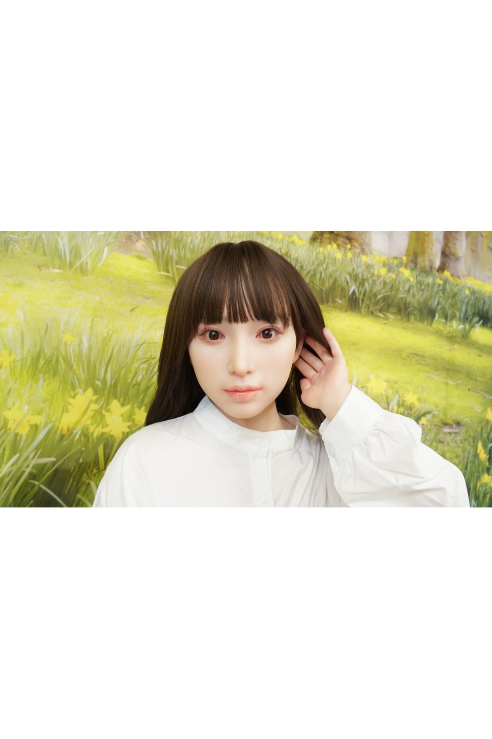 【初心者応援パック 新古美品】Top Sino Doll #T21 Mikui(米葵) ヘッド 最新作 160cm Hカップ 衣装付属 全身RRS+メイクOP 各所柔らか仕上げ 指関節 口開閉機能OP 自立加工 眉毛と下睫毛植毛OP 視点移動 新骨格 肌色 ホワイト