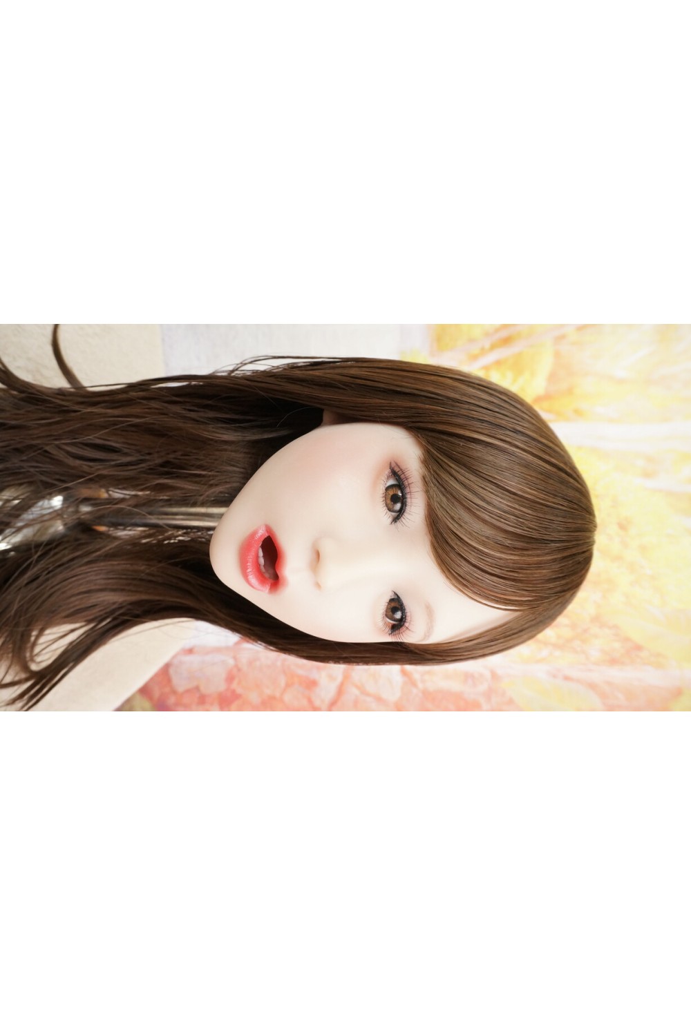 【中古】【O新古超美品 ホール未使用品】4woods A.I. doll #ルミ-オーラル-シリコンヘッド単品 柔らか仕様OP セクシーメイク