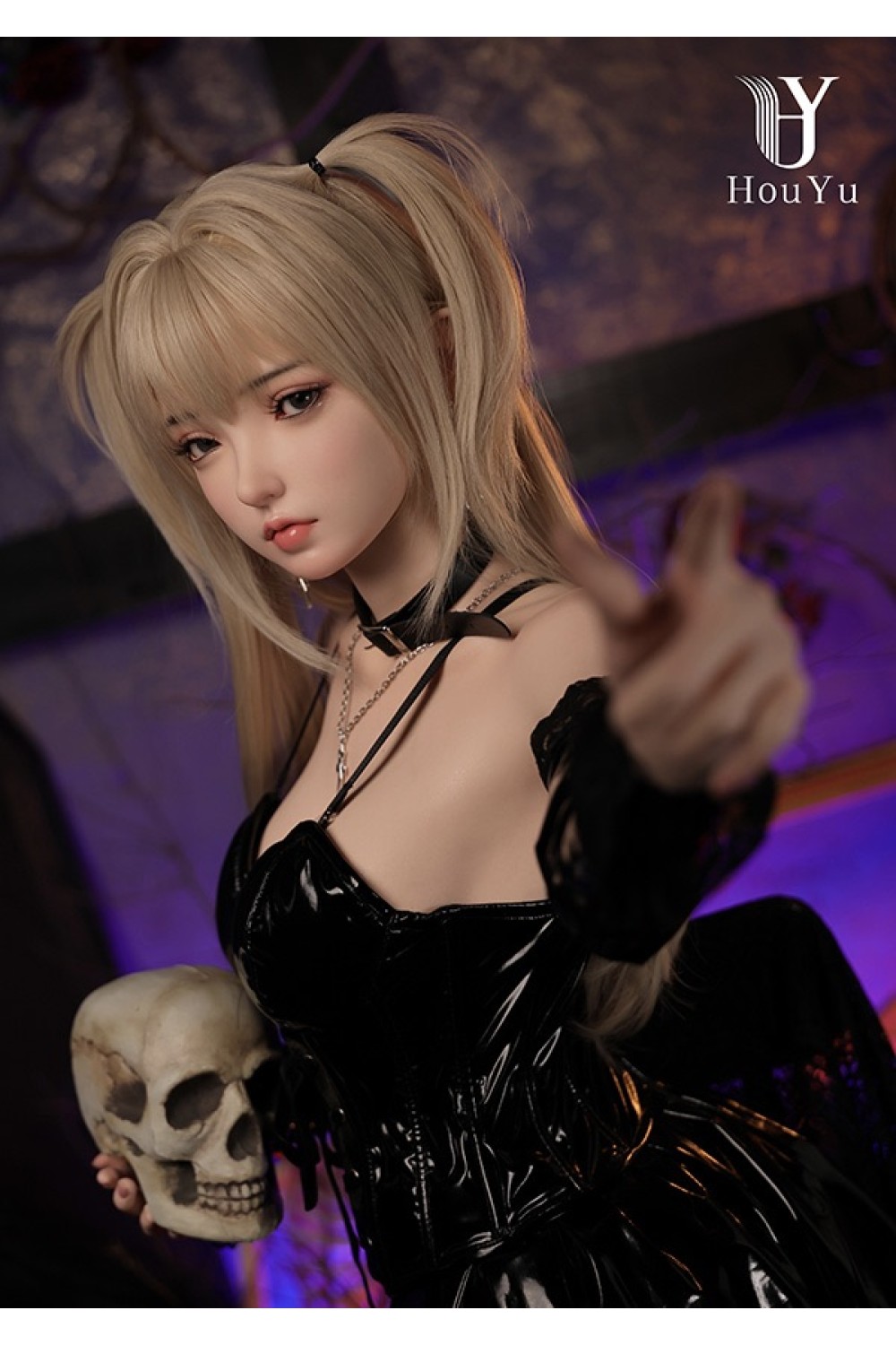 【新品】Houyu 新しいボディ158cm Eカップ 軽量ダッチワイフ 伊娃eva フルシリコン製 Houyu&RZRDOLLコラボ製品 後遇 ゴシック風美少女 リアルドール HOU 0007