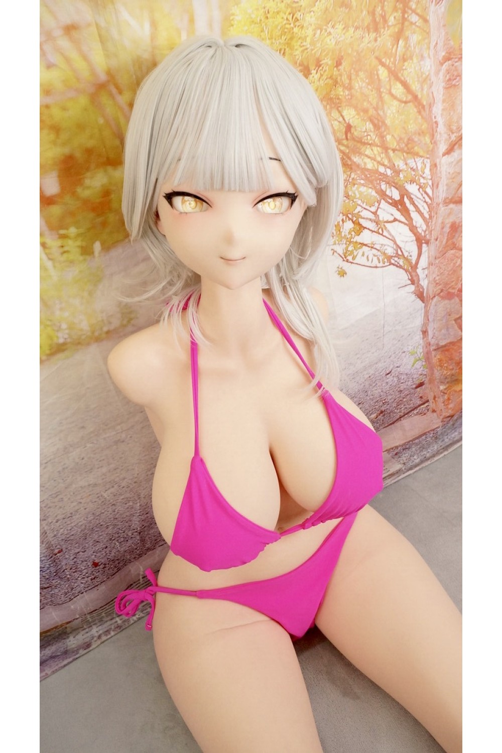 【中古】【初心者応援パック 新古超美品】BCDOLL #卢米娜(Lumina)シリコンヘッド 101cm Iカップ シリコントルソー ボディリアルメイク塗装 EVO新骨格【フルシリコン製】 【有料衣装(水着)OP付属】
