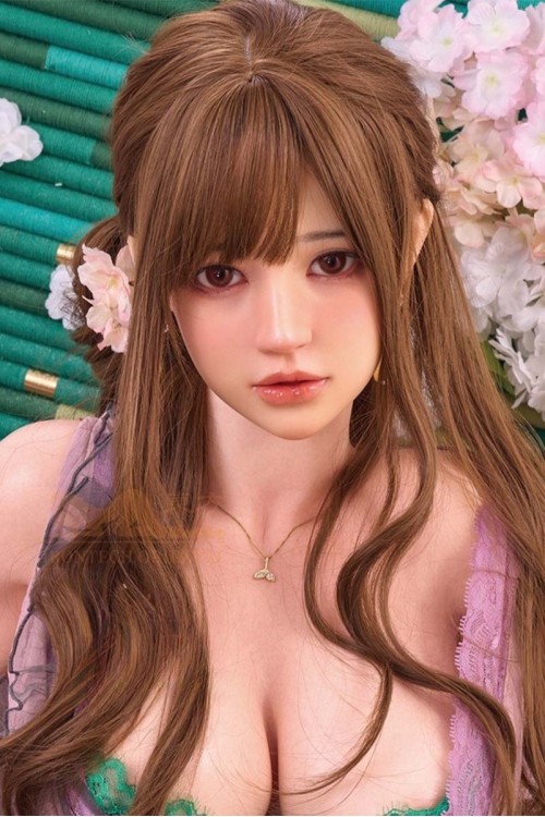 【O国内検品済 新品未使用即納品】 Irontech Doll #T4 S＋顔メイク ROS MAX軟性シリコンヘッド（オーラル可能、眉毛と睫毛植毛付き）単品 (151〜161cm推奨)