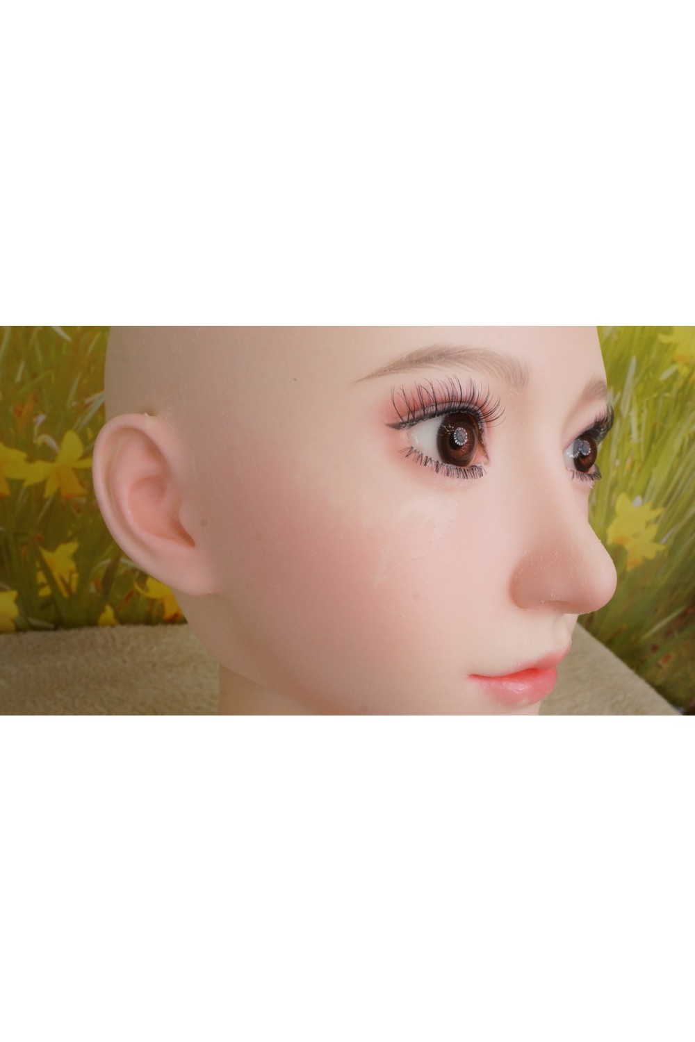 【O中古美品】蛍火日記 #莲（Lian）軟性シリコンヘッド（オーラル可能、描く眉毛と付け睫毛） 単品(160〜170cm推奨)