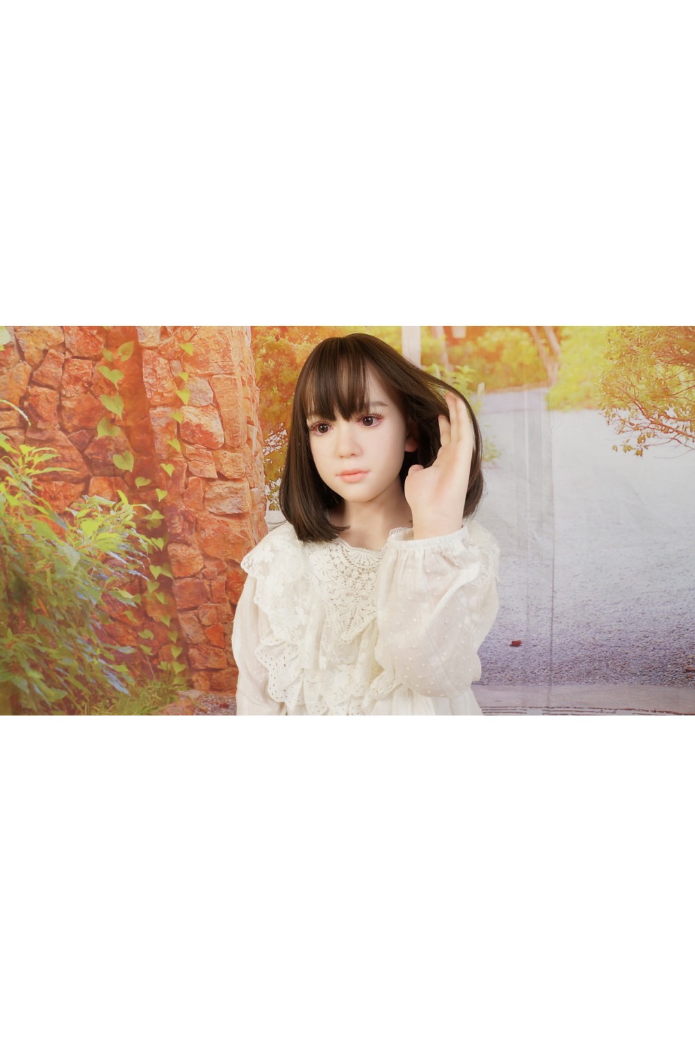 WAX DOLL #G50 142cm 貧乳 各所柔らか仕上げ リアルメイク 各所植毛OP 自立加工OP 視線移動 新骨格 肌色 ナチュラル