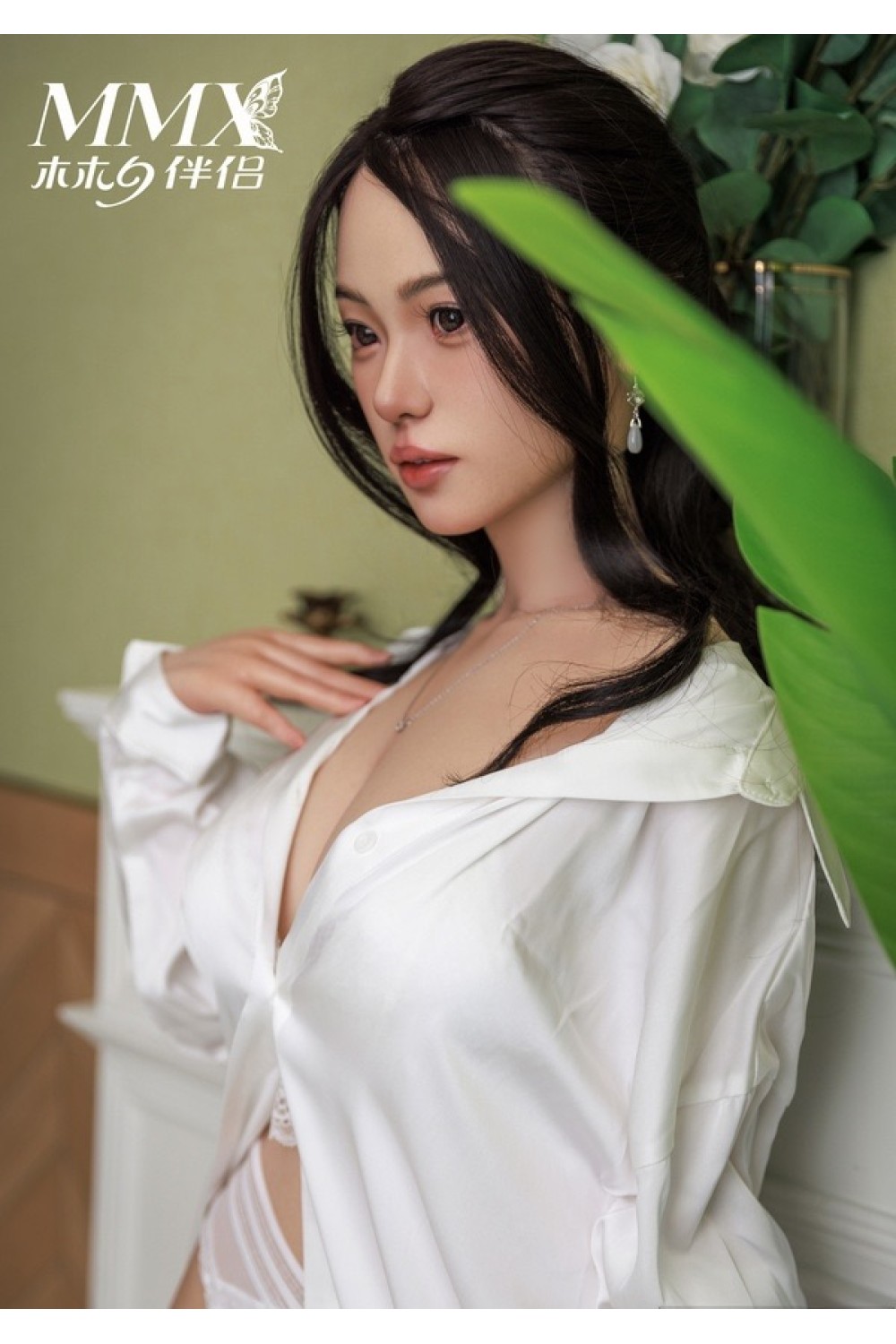 【新品】MMXDOLL（木木夕）150cm Eカップ 梦凡（Mengfan）ヘッド 基基大人メイク シリコン製リアルドール 上品なお姉さん系 MM 0011