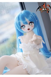 【新品】MOZU DOLL 85cm Aカップ ニンフちゃん ソフトビニール製頭部 TPE製ボディ 肌色＆眼球色＆メイク＆ウィッグ＆衣装は宣材写真と同じ 6kg MOZU 0012
