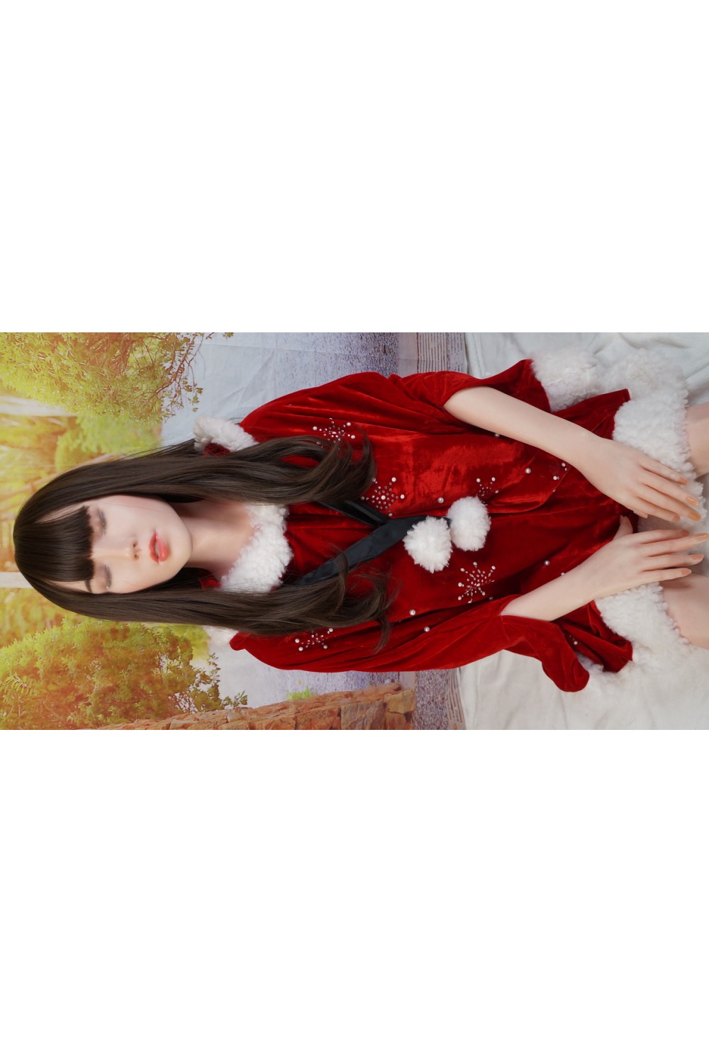 RZR Doll (人造人) #No.7紀香 瞑り目 162cm Dカップ リアルメイク 植毛仕様 音声機能 自立加工 肌色 ナチュラル
