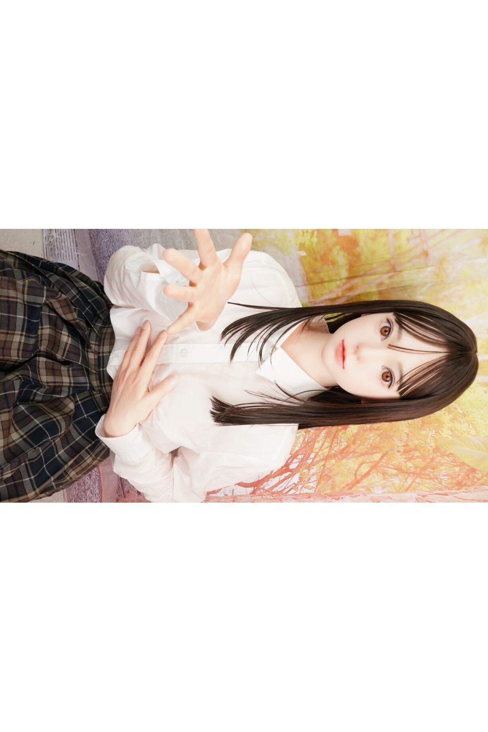 【中古】【初心者応援パック 新古超美品】蛍火日記 #菜々子硬めシリコンヘッド（口開閉機能あり、オーラル可能、眉毛と睫毛植毛付き） 159cm Eカップ フルシリコン製 【スーパーソフト版】【オプション多数】