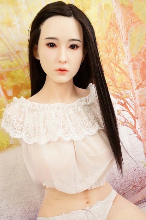 【中古】【初心者応援パック 新古超美品】JYDOLL #Yinglianシリコンヘッド 髪の毛の植毛OP 105cm Bカップ シリコントルソー 身体リアルメイク付き【フルシリコン製】