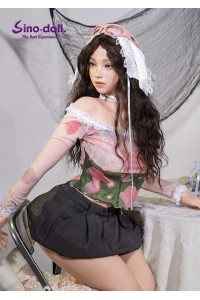 【新品】【Sino Doll 最新作戦闘機 -10%OFF 6月24日まで】164cm Fカップ S66 凛月ヘッド シームレスドール 実践向け 掲載画像はリアルメイク付き 顔は蝋人形メイク付き フルシリコン製ラブドール SINO 0031