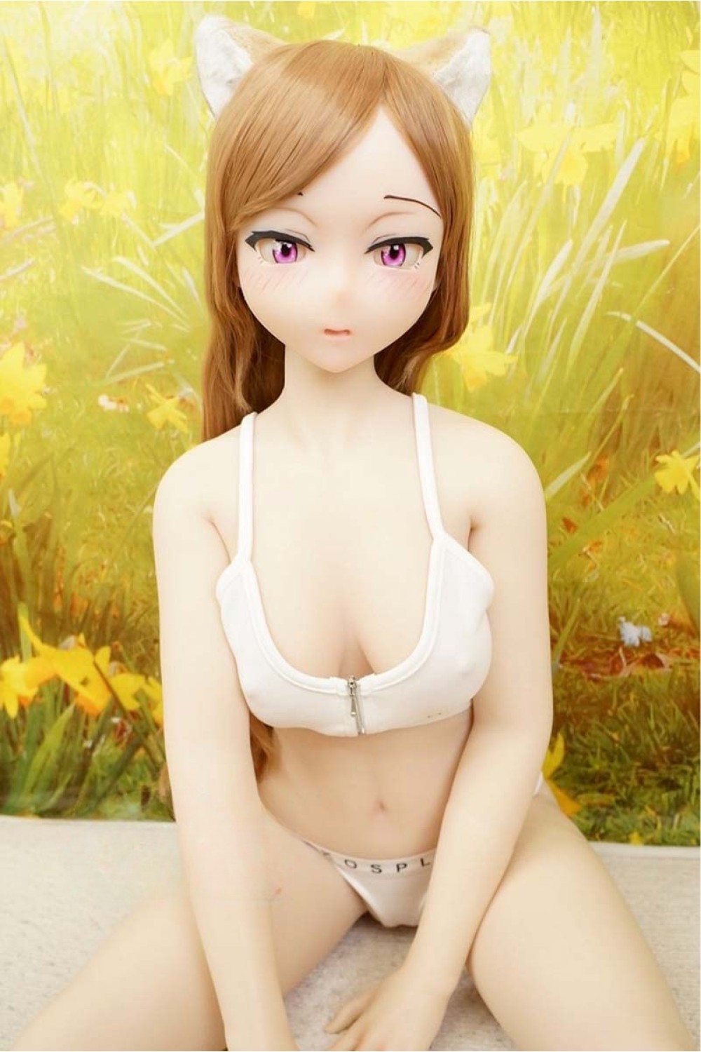 【O初心者応援パック 国内検品済 新品未使用即納品】 DollHouse168 色気美人 #ネコ娘シリコンヘッド 髪の毛の植毛 95cm Bカップ 【フルシリコン製】【生産終了モデル】