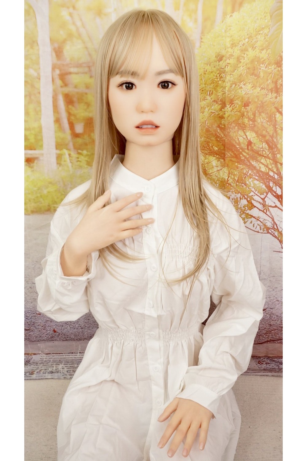 【中古】【初心者応援パック 中古超美品】WAXDOLL #GE43-1軟性シリコンヘッド 口開閉+模擬口腔ありOP 154cm Aカップ お尻の柔らか仕上げ 【フルシリコン製】【オプション多数】