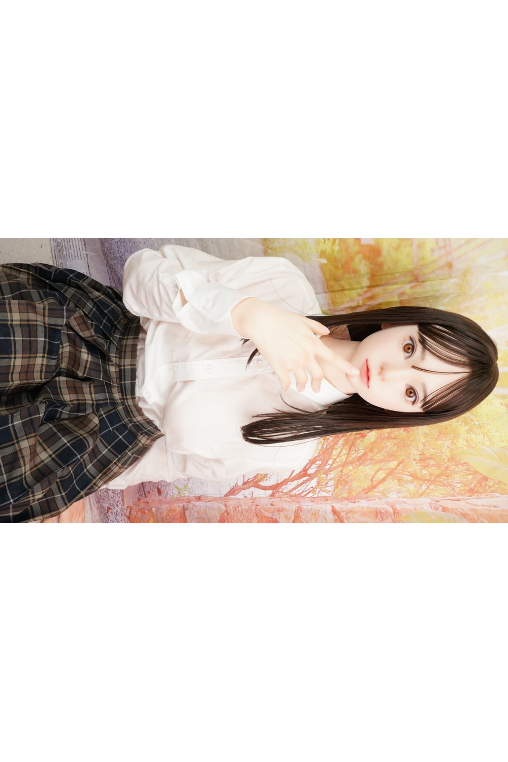 【中古】【初心者応援パック 新古超美品】蛍火日記 #菜々子硬めシリコンヘッド（口開閉機能あり、オーラル可能、眉毛と睫毛植毛付き） 159cm Eカップ フルシリコン製 【スーパーソフト版】【オプション多数】