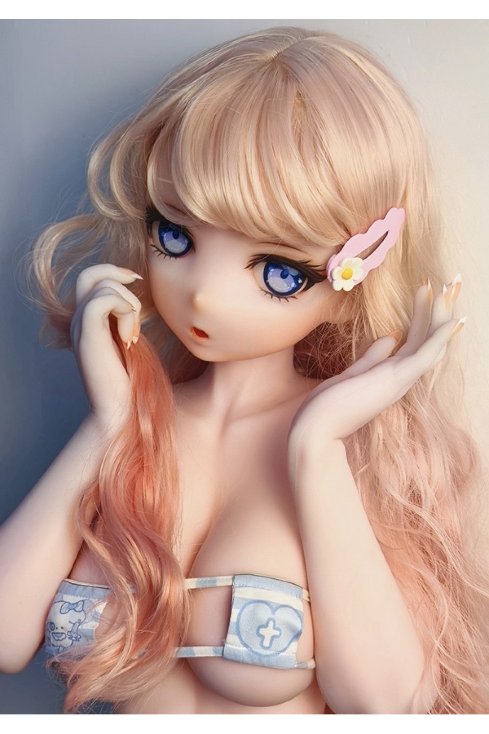 【新品】Elsa Babe 140cm M RAD033 二次元 アニメドール フルシリコン製 カスタマイズ可 ミルクゴールドのロングヘア EL 0013