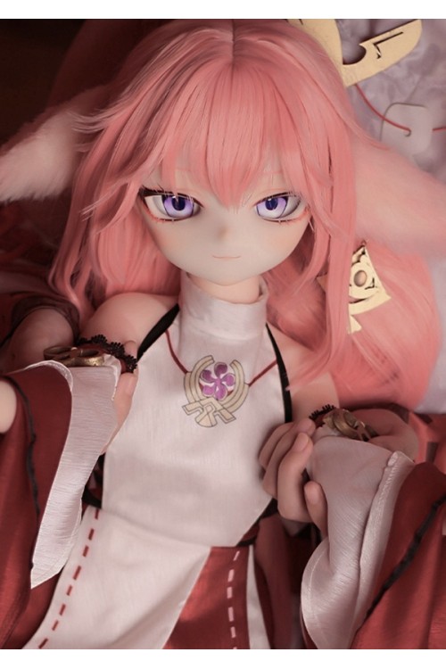 【新品】MOZU DOLL 85cm Aカップ 神子 ソフトビニール製頭部 TPE製ボディ 肌色＆眼球色＆メイク＆ウィッグ＆衣装は宣材写真と同じ 6kg MOZU 0008
