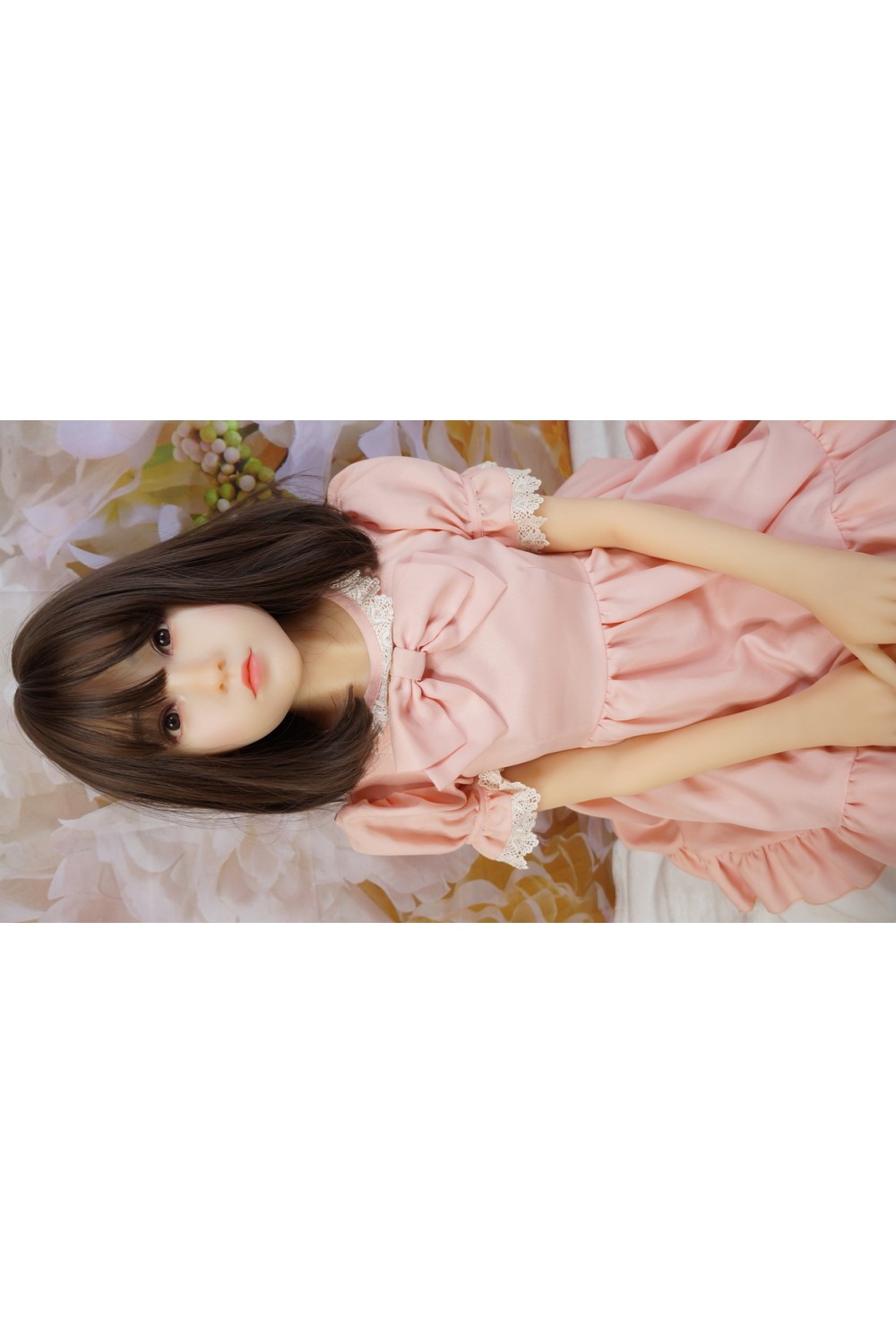 MZRDOLL(美造人) 138cm 貧乳 ＃梨花ちゃん シリコンヘッド＋TPEボディ 軟性シリコン製ヘッド 植毛仕様 自立加工 視線移動