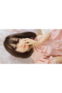 MZRDOLL(美造人) 138cm 貧乳 ＃梨花ちゃん シリコンヘッド＋TPEボディ 軟性シリコン製ヘッド 植毛仕様 自立加工 視線移動