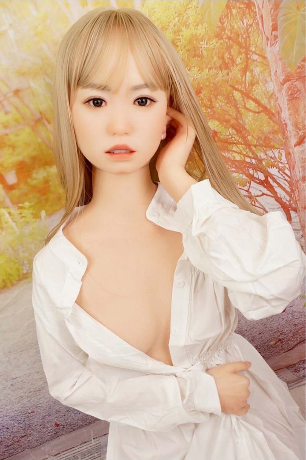【中古】【初心者応援パック 中古超美品】WAXDOLL #GE43-1軟性シリコンヘッド 口開閉+模擬口腔ありOP 154cm Aカップ お尻の柔らか仕上げ 【フルシリコン製】【オプション多数】