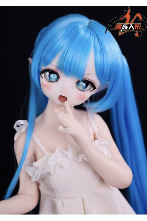 【新品】MOZU DOLL 85cm Aカップ ニンフちゃん ソフトビニール製頭部 TPE製ボディ 肌色＆眼球色＆メイク＆ウィッグ＆衣装は宣材写真と同じ 6kg MOZU 0012