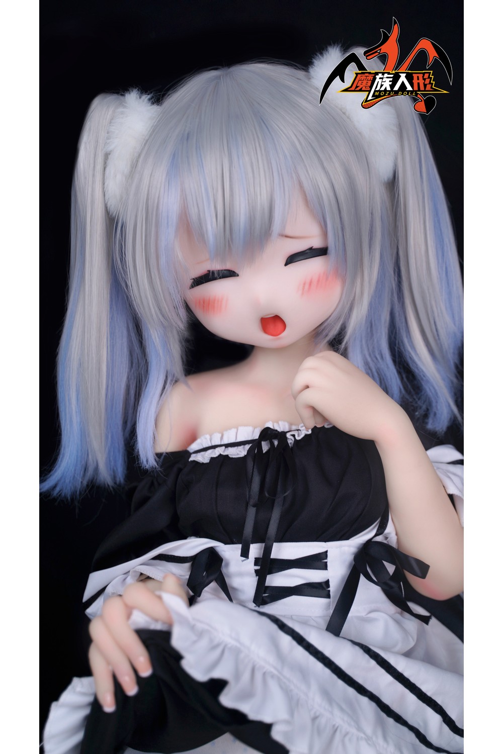 【新品】【新作 ヘッド二つ付き！ボディ二種類選択可能】MOZU DOLL 130cm 未来ちゃん シリコン製頭部 TPE製ボディ 肌色＆眼球色＆メイク＆ウィッグ＆衣装は宣材写真と同じ MOZU 0003