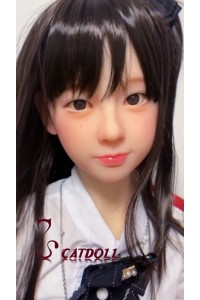 【国内検品済 新品未使用即納品】catdoll #Ya ヘッド (TPE製) 146cm B-cup 超リアルメイク 自立機能 EVO骨格 肌の色：ナチュラル