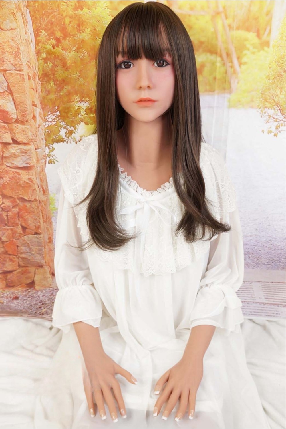 WM Dolls #85C 163cm Dカップ ゼリー胸OP 口内舌つきOP 自立加工OP 新骨格 肌色 ダークブラウン
