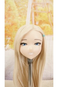 【O国内検品済 新品未使用即納品】 DollHouse168 色気美人 #Kasumi 髪の毛の植毛OP シリコンヘッド単品(90〜95cm推奨)(白髪)